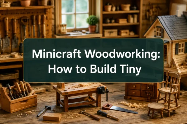 Minicraft Woodworking: How to Build Tiny Furniture and Dollhouse Projects for Beginners