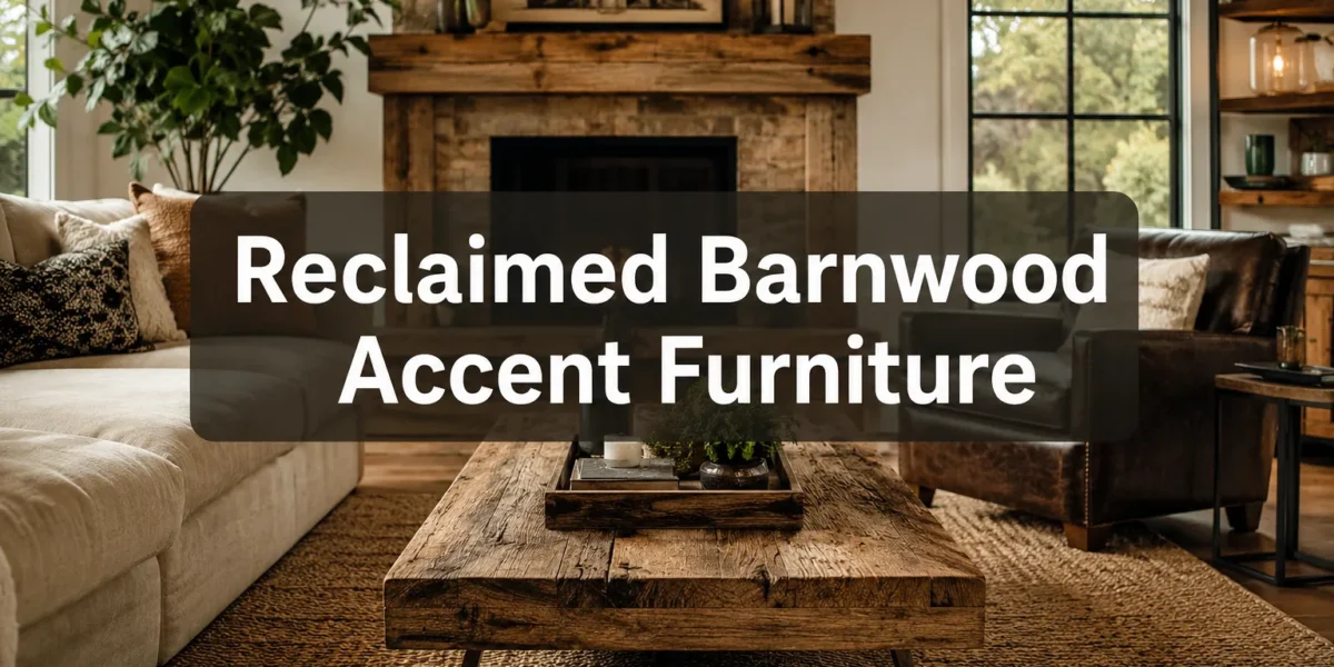 Reclaimed Barnwood Accent Furniture: Sourcing, Restoration, and Building Statement Pieces for Modern Interiors