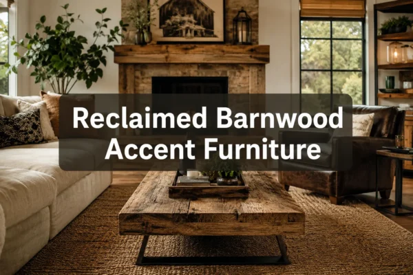 Reclaimed Barnwood Accent Furniture: Sourcing, Restoration, and Building Statement Pieces for Modern Interiors