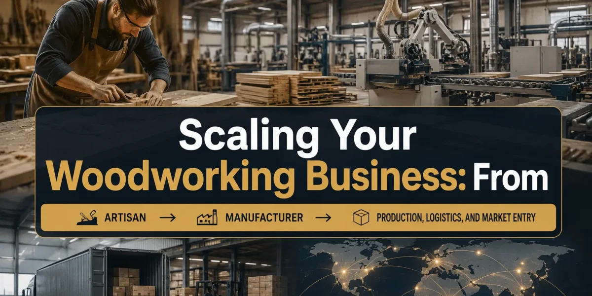 Scaling Your Woodworking Business: From Artisan to Manufacturer – Production, Logistics, and Market Entry