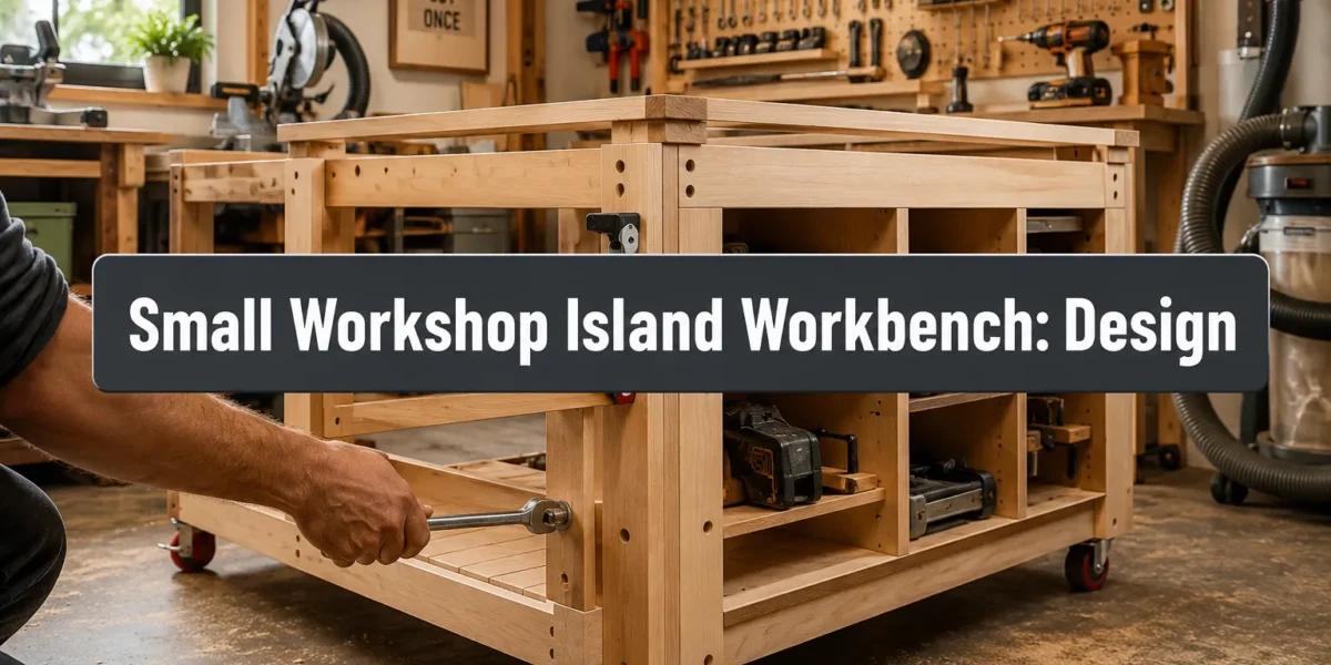Small Workshop Island Workbench: Design and Build a Mobile Mechanic-Style Station for Woodworkers