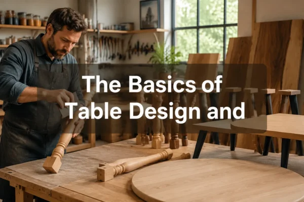The Basics of ‘Table’ Design and Construction: From Dining to Accent Pieces