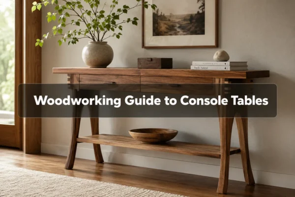 The Ultimate Woodworking Guide to Console Tables: Entryway Sizes, Leg Styles, and Structural Stability