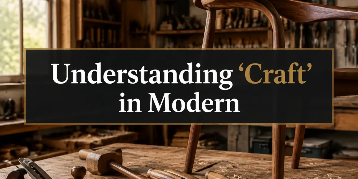 Understanding ‘Craft’ in Modern Woodworking: Artistry, Function, and the Maker Movement