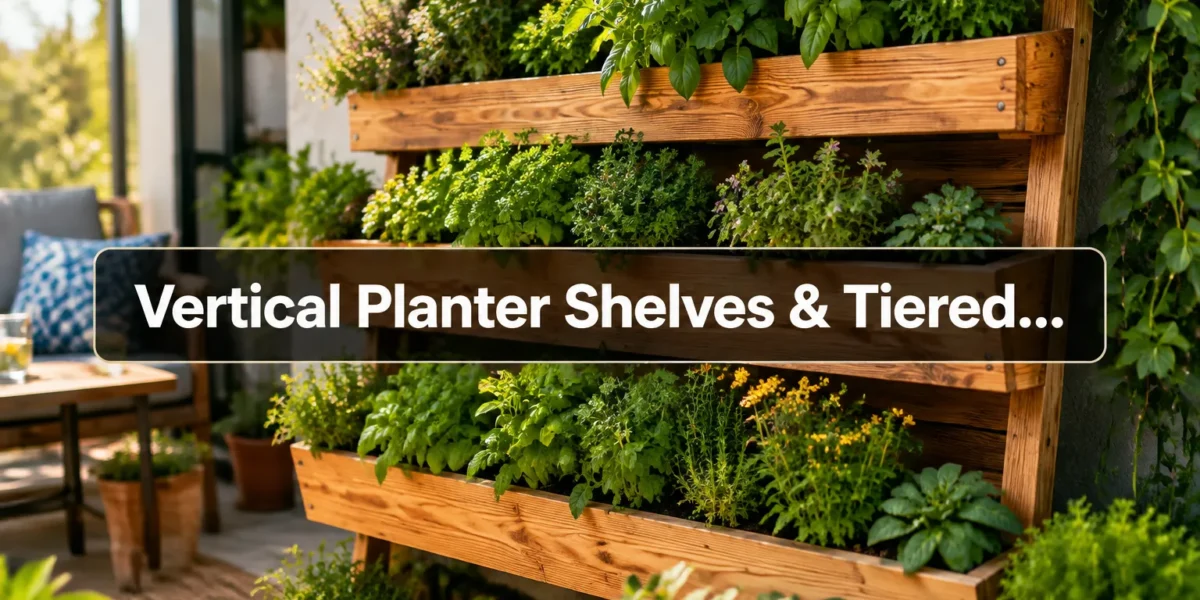 Vertical Planter Shelves and Tiered Garden Stands: Indoor-Outdoor Woodworking for Home Gardening Trends