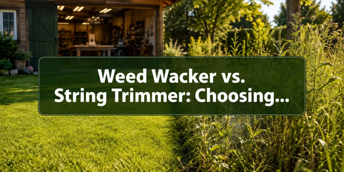 Weed Wacker vs. String Trimmer: Choosing the Right Tool for Your Woodshop’s Outdoor Maintenance