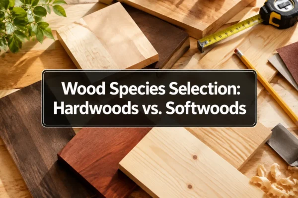 Wood Species Selection Guide: Hardwoods vs. Softwoods, Cost, Workability, and Finishing for Every Project Type