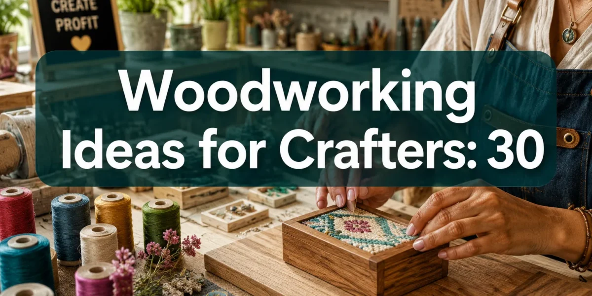 Woodworking Ideas for Crafters: 30 Profitable Hybrid Projects Blending Woodcraft with Textiles, Resin, and Mixed Media