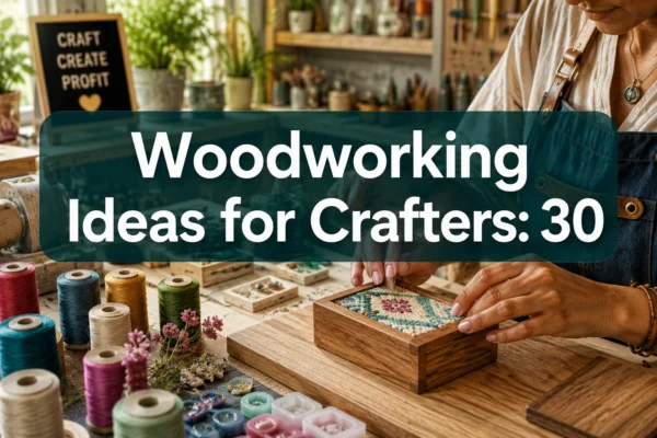 Woodworking Ideas for Crafters: 30 Profitable Hybrid Projects Blending Woodcraft with Textiles, Resin, and Mixed Media