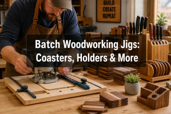 Woodworking Jigs for Batch Production: Simple Fixtures for Coasters, Knife Holders, and Small Organizer Runs
