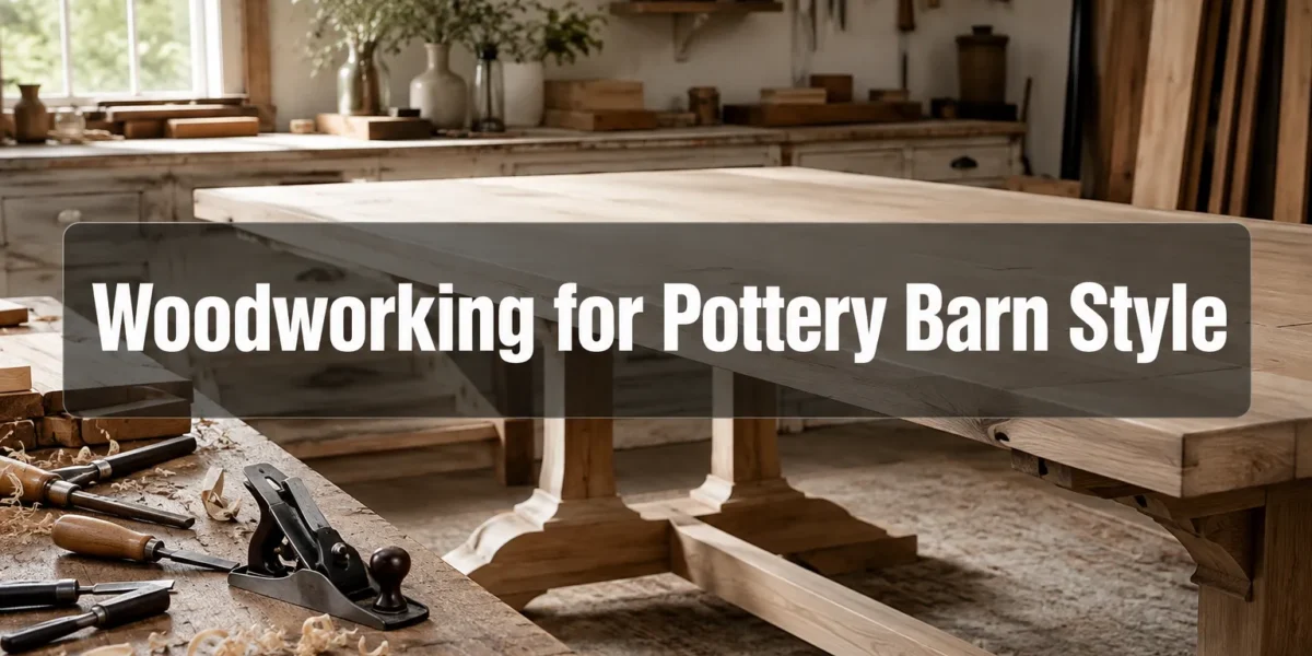 Woodworking for Pottery Barn Style: Replicating Farmhouse and Modern Furniture Designs at Home
