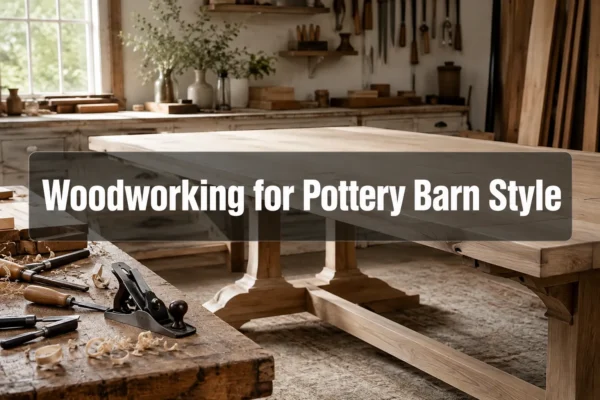 Woodworking for Pottery Barn Style: Replicating Farmhouse and Modern Furniture Designs at Home