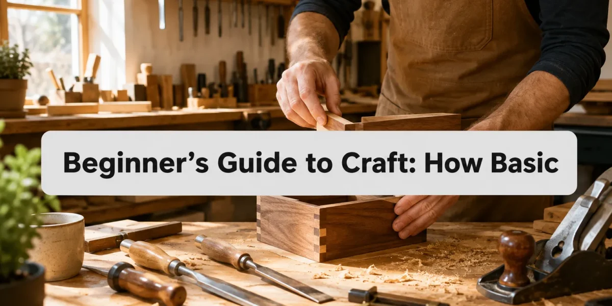 Beginner’s Guide to Craft: How Basic Woodworking Skills Turn Simple Crafts into Functional Home Pieces