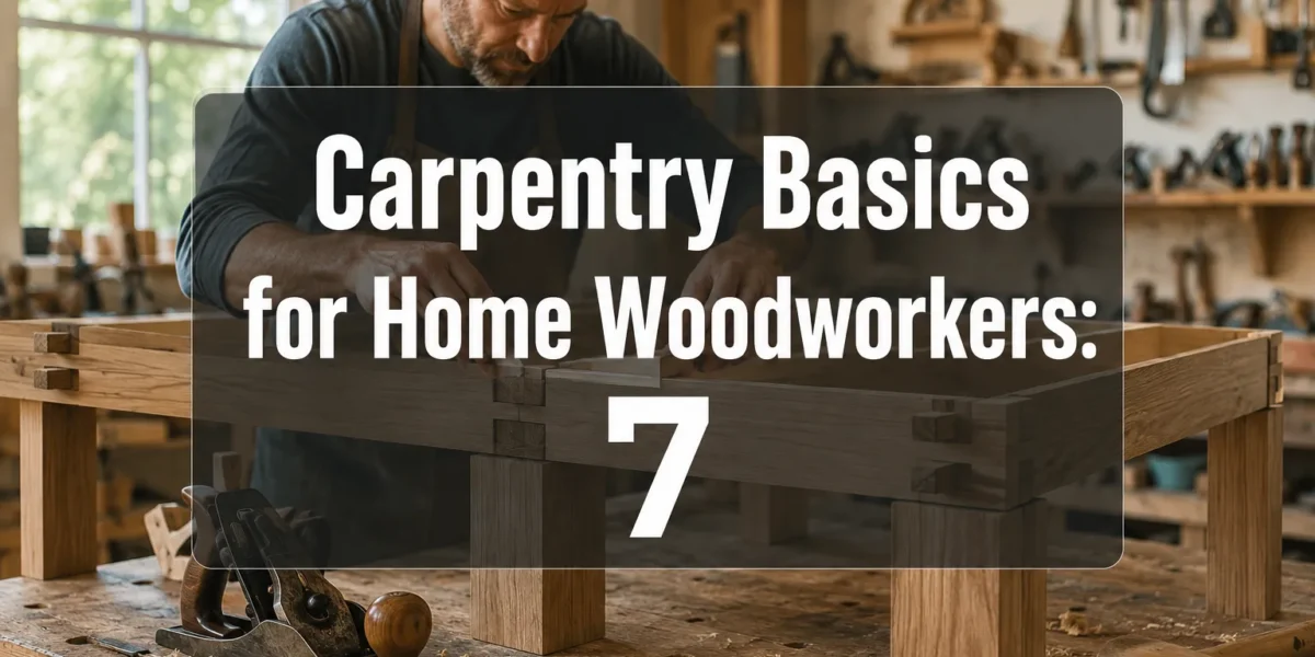 Carpentry Basics for Home Woodworkers: 7 Structural Techniques That Improve Your DIY Furniture