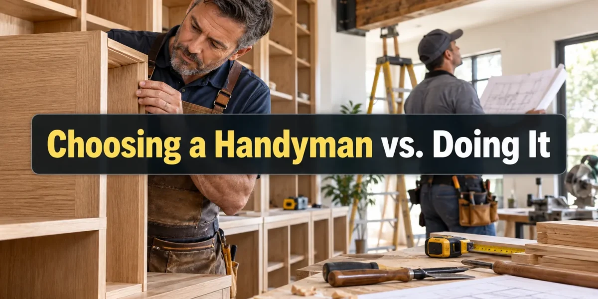 Choosing a Handyman vs. Doing It Yourself: When Woodworkers Should Hire Help for Built-ins and Heavy Installations