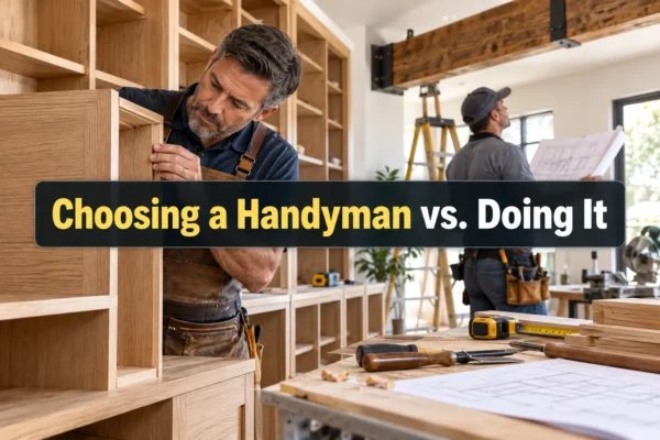 Choosing a Handyman vs. Doing It Yourself: When Woodworkers Should Hire Help for Built-ins and Heavy Installations