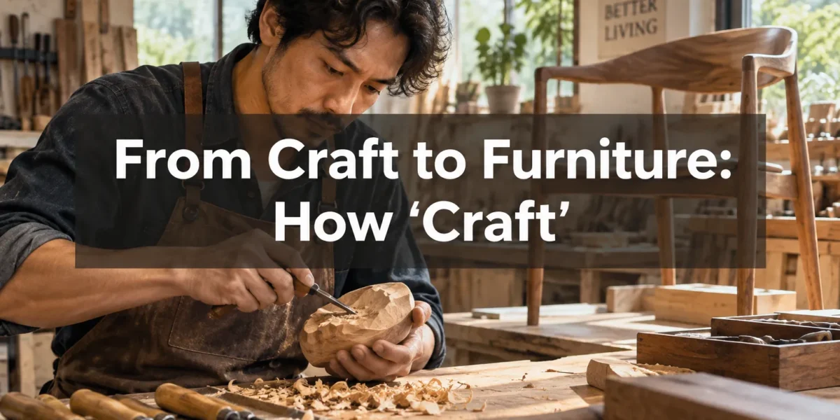 From Craft to Furniture: How ‘Craft’ Skills Translate into Real Woodworking Projects