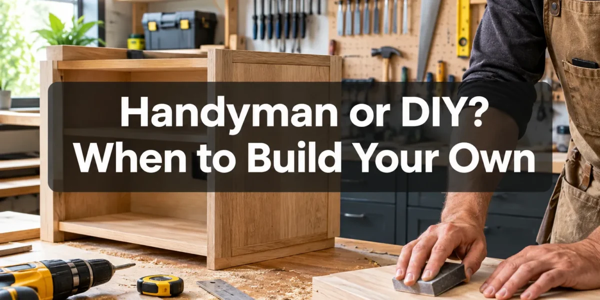 Handyman or DIY? When to Build Your Own Wood Furniture vs. Hiring Help for Installations
