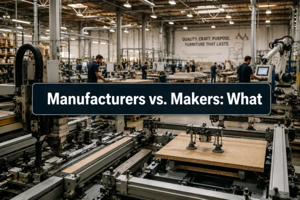 Manufacturers vs. Makers: What Woodworking Hobbyists Can Learn from Professional Furniture Manufacturers