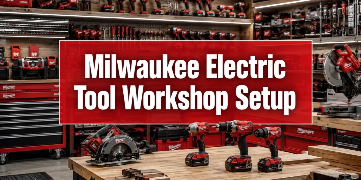 Milwaukee Electric Tool Workshop Setup: Optimizing Your Space with Cordless Systems for Efficiency