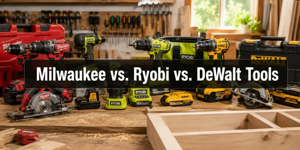 Milwaukee Electric Tools vs. Ryobi and DeWalt: Comparing Power Tool Systems for Woodworking Hobbyists