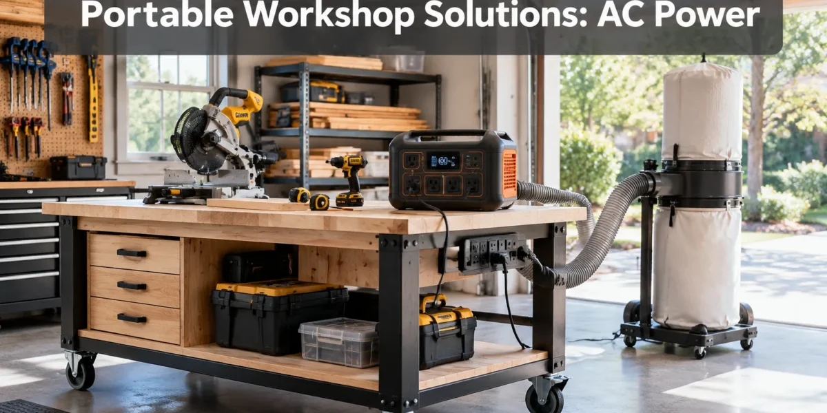 Portable Workshop Solutions: AC Power, Dust Control & Climate for Year-Round Woodworking