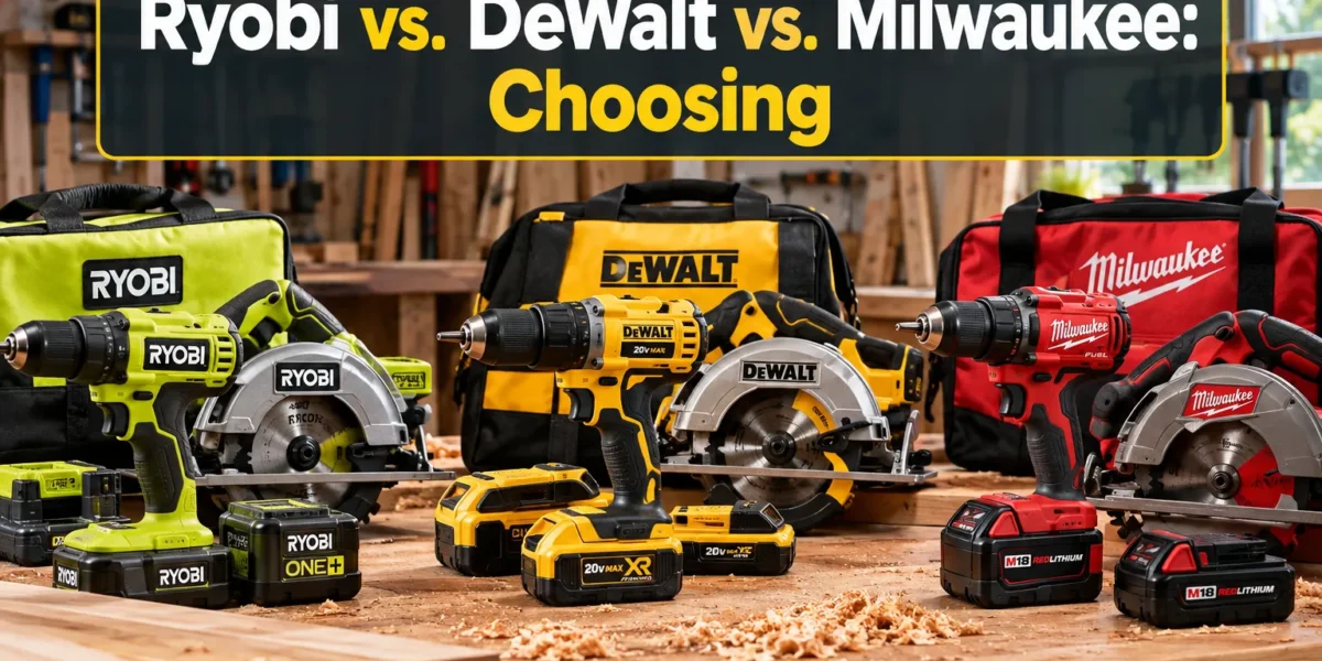Ryobi vs. DeWalt vs. Milwaukee: Choosing the Best Cordless System for Your Woodworking Projects