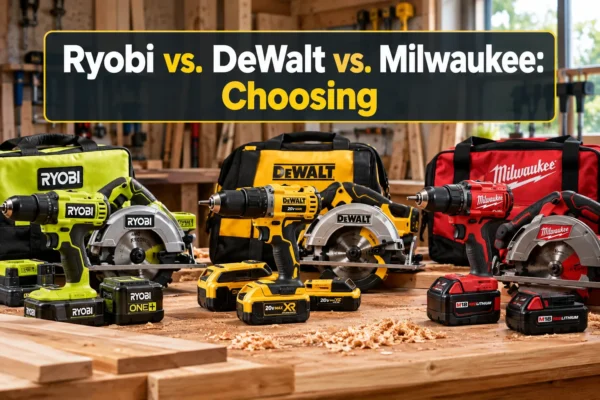 Ryobi vs. DeWalt vs. Milwaukee: Choosing the Best Cordless System for Your Woodworking Projects