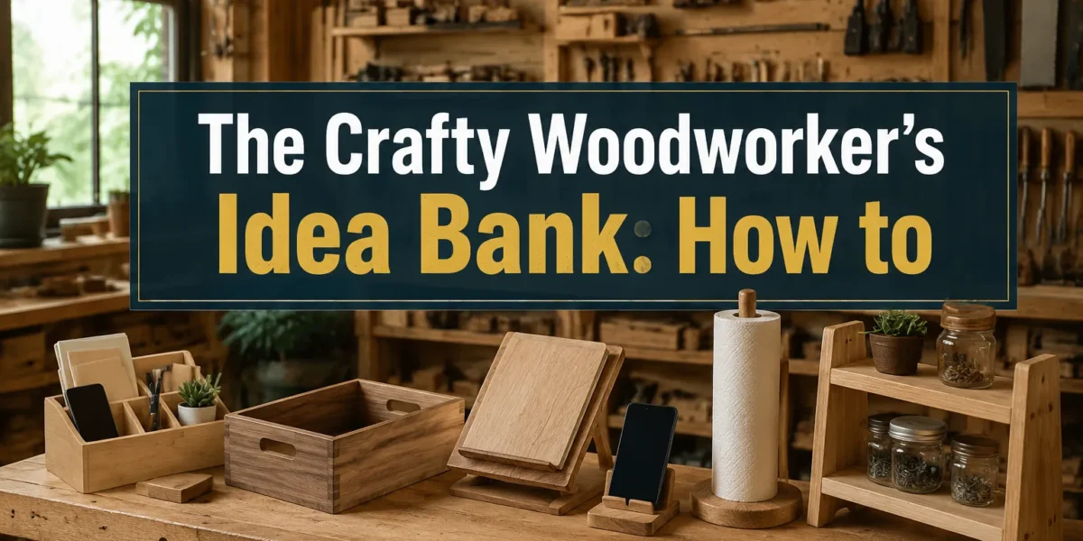The Crafty Woodworker’s Idea Bank: How to Turn Everyday Household Needs into Practical Woodworking Projects