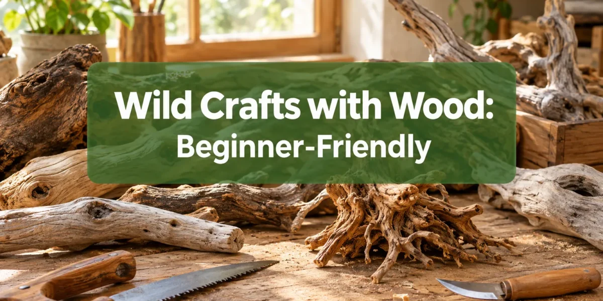 Wild Crafts with Wood: Beginner-Friendly Projects Using Found Branches, Roots, and Natural Forms