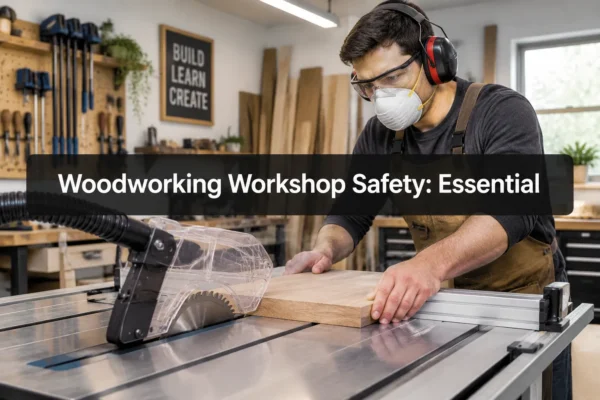 Woodworking Workshop Safety: Essential Guards, Dust Masks & Injury Prevention for Power Tool Users
