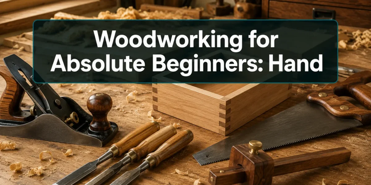 Woodworking for Absolute Beginners: Hand Tool-Only Starter Projects Without a Full Workshop